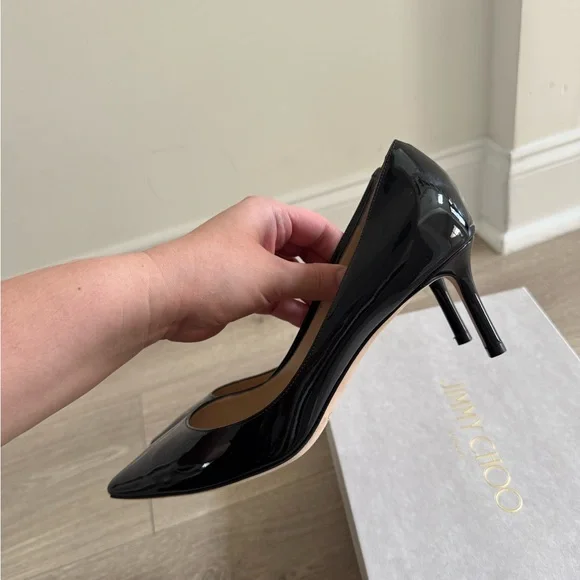 Jimmy Choo Black Patent Leather Pumps - Picture 3 of 5